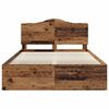 vidaXL Estructura de cama con cabecera Madera vieja 150 x 200 cm