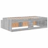 vidaXL Estructura de cama Gris Sonoma 70 x 190 cm Madera contrachapada