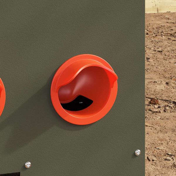 vidaXL Comedero para pollos Verde Oliva 60,5 x 29 x 51 cm