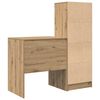 vidaXL Escritorio con caj&oacute;n 2 pcs Roble artesanal