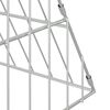 vidaXL Jaula para pollos Plateado 430 x 100 x 85 cm Acero Galvanizado