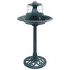 vidaXL Fuente de ba&ntilde;o para p&aacute;jaros pl&aacute;stico verde 50x91 cm