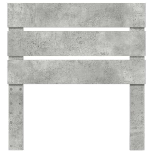 vidaXL Cabecero Gris Concreto 90 cm Madera de ingenier&iacute;a