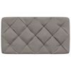 vidaXL Cabecero de cama acolchado tela gris taupé 80 cm