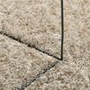 vidaXL Alfombra pelo largo aspecto brillante ISTAN beige 140x200 cm