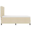 vidaXL Cama tipo Box Spring con colch&oacute;n Crema 140 x 190 cm tela