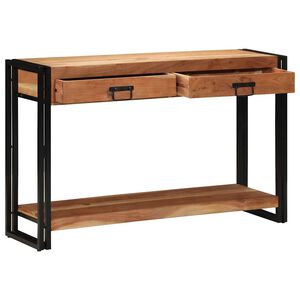 vidaXL Mesa Consola Marr&oacute;n 120 x 33 x 75 cm Madera de Acacia S&oacute;lida