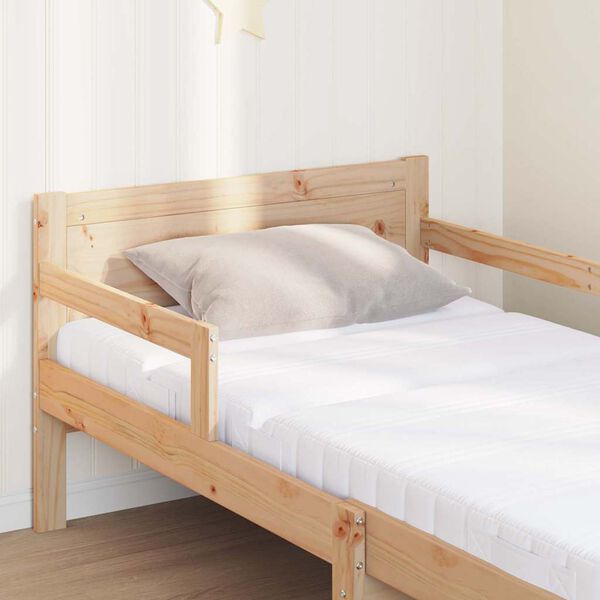 vidaXL Estructura de cama Marr&oacute;n 80 x 200 cm Madera de pino macizo