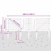 vidaXL Poste de Valla Gris 50 x 0,4 m (malla de 36 mm) Acero y PVC