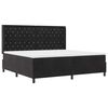 vidaXL Cama tipo Box Spring con colch&oacute;n Negro 200 x 200 cm Terciopelo