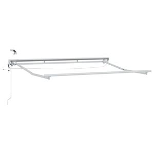 vidaXL Marco de toldo el&eacute;ctrico con LEDs 2,5 x 2 m Aluminio
