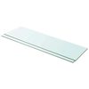 vidaXL Estantes 2 unidades panel de vidrio transparente 100x30 cm