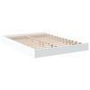 vidaXL Estructura de cama madera de ingenier&iacute;a blanca 120x190 cm