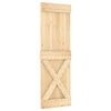 vidaXL Puerta corredera con herrajes madera maciza de pino 70x210 cm