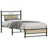 vidaXL Estructura de cama sin colch&oacute;n madera roble Sonoma 90x200 cm