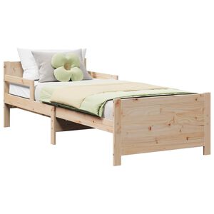 vidaXL Estructura de cama Marr&oacute;n 80 x 200 cm Madera de ingenier&iacute;a