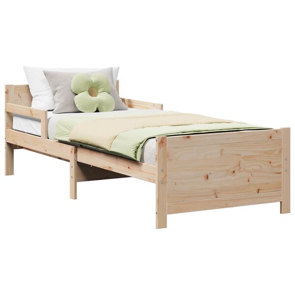 vidaXL Estructura de cama Marr&oacute;n 80 x 200 cm Madera de ingenier&iacute;a