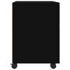 vidaXL Archivador con ruedas madera contrachapada negro 45x38x54 cm
