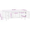 vidaXL Mesa de centro de madera maciza mango 100x54x40 cm