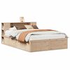 vidaXL Estructura de cama sin colch&oacute;n madera maciza de pino 140x190 cm