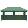 vidaXL Tienda de fiesta plegable Pop-Up con 3 paredes laterales verde