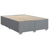 vidaXL Cama box spring con colch&oacute;n tela gris claro 140x190 cm
