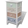 vidaXL Mueble de almacenaje estilo franc&eacute;s con 4 cajones madera