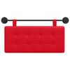 vidaXL Cabecera Colgante Rojo 100 x 55 x 5 cm Cuero sint&eacute;tico