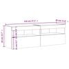vidaXL Muebles de TV de pared con luces LED 2 uds negro 60x30x40 cm