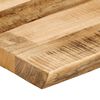 vidaXL Tablero de mesa borde natural madera maciza mango 100x40x2,5 cm
