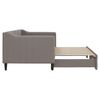 vidaXL Sofá cama nido tela gris taupe 80x200 cm