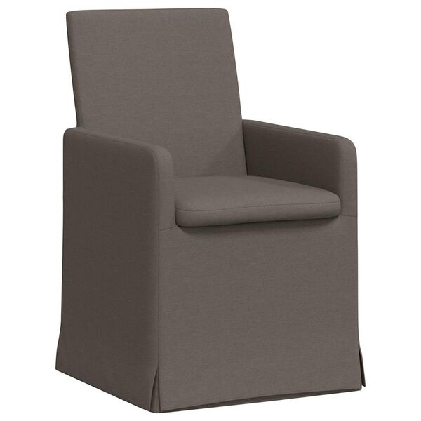 vidaXL Sillas de comedor 2 pcs Gris claro 57 x 67 x 95 cm Lino