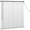 vidaXL Persiana para Ventana con cortinas Manual Negro Aluminio