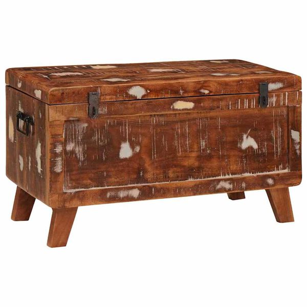 vidaXL Caja de Almacenamiento 70 x 35 x 40 cm madera maciza reciclada