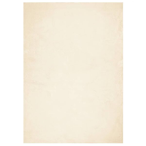 vidaXL Alfombra de pelo corto suave lavable HUARTE crema 140x200 cm