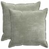 vidaXL Funda de almohada 2 uds. HOUTEN Verde 70 x 70 cm Tela Chenille