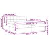 vidaXL Estructura de cama otomana con colchones tela topo 200x200cm