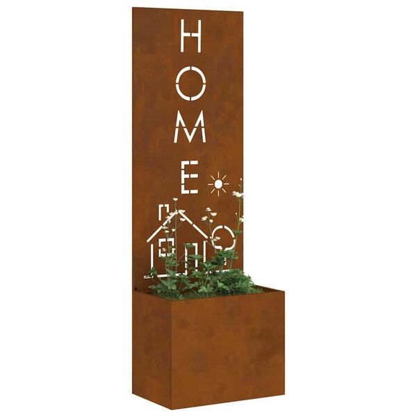 vidaXL Pantalla de Privacidad para Jard&iacute;n Calado Oxidado 50 x 140 cm