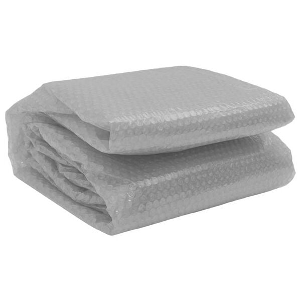 vidaXL Cubierta solar de piscina de PE flotante gris 455 cm