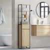 vidaXL Gabinete de Ba&ntilde;o Sonoma 40 x 30 x 180 cm Madera contrachapada