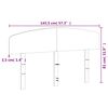 vidaXL Cabecero de cama madera maciza de pino marr&oacute;n cera 140 cm