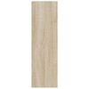 vidaXL Zapatero de pared madera contrachapada roble Sonoma 80x18x60 cm