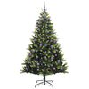vidaXL &Aacute;rbol de Navidad Artificial Plegable 300 LEDs Verde 240 cm