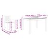 vidaXL Conjunto de Comedor de Jard&iacute;n 5 pcs Marr&oacute;n