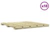 vidaXL Baldosas de porche 18 unidades madera verde 50x50 cm
