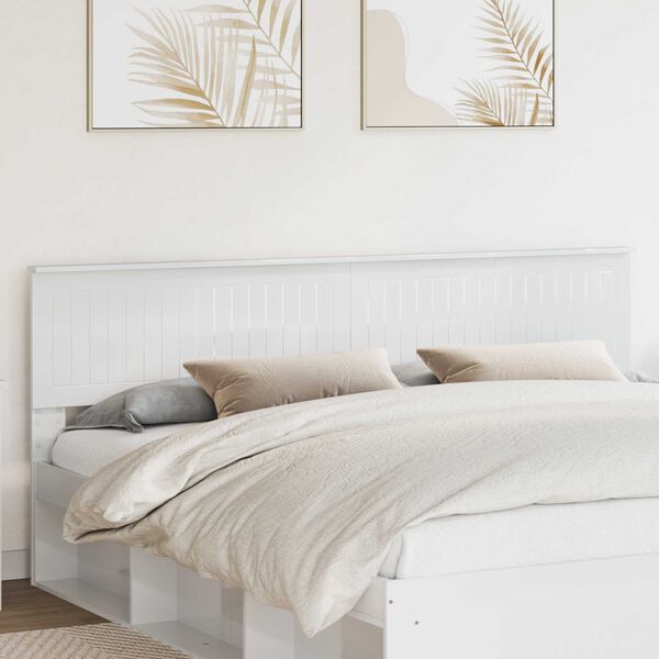 vidaXL Cabecero Brillante 200 cm Madera contrachapada