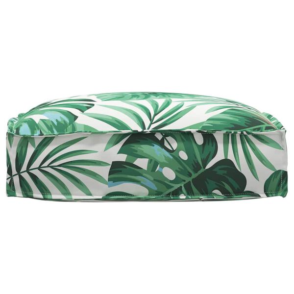 vidaXL Coj&iacute;n Hoja Patr&oacute;n de hoja 50 x 50 x 12 cm Tela Oxford