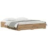 vidaXL Estructura de cama con caj&oacute;n Roble artisan 180 x 200 cm