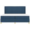 vidaXL Cama tipo Box Spring con colch&oacute;n Azul 200 x 200 cm tela