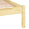 vidaXL Estructura de cama sin colch&oacute;n madera maciza 160x200 cm